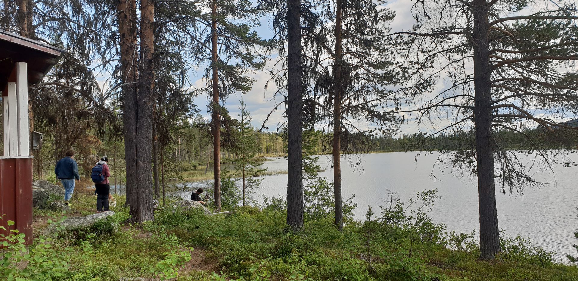 Hütte weit weg von der Zivilisation in Schweden