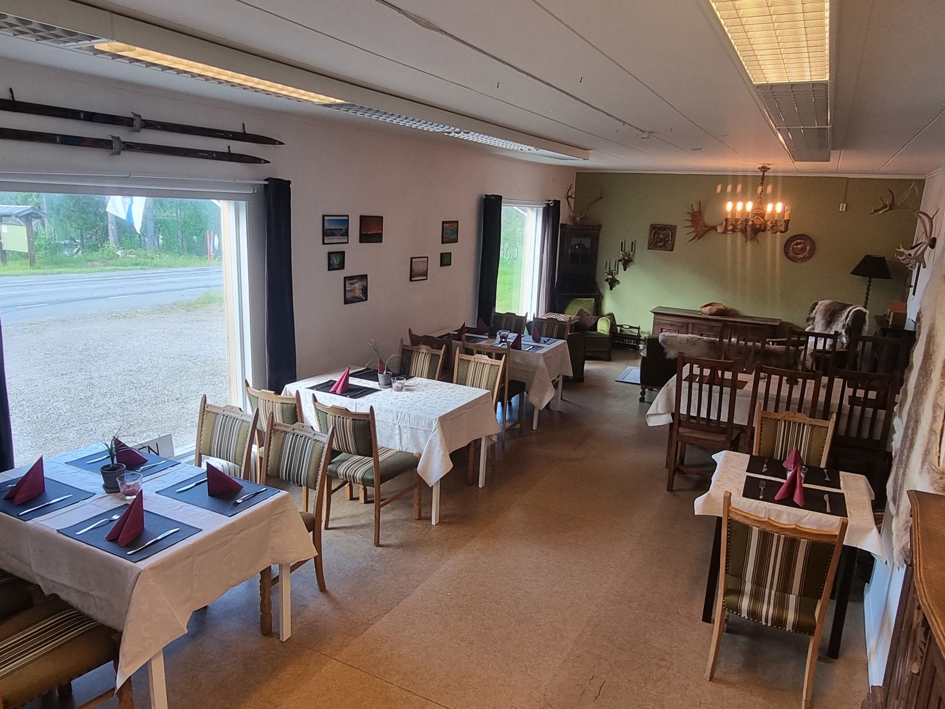 Vildmarkscafé i Lappland