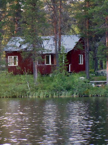 Hütte in der Wildnis von Schweden